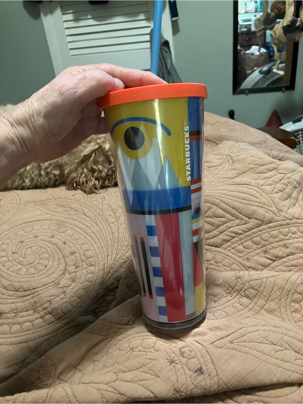 NWT Starbucks Bright Geometric Tumbler